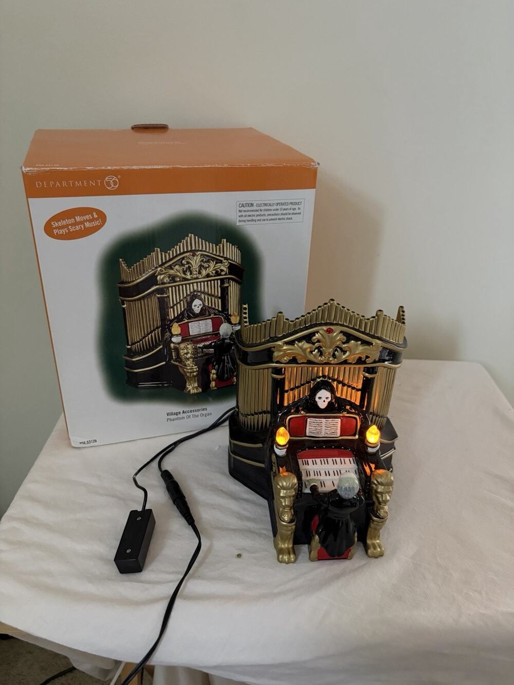 Department 56 Halloween Phantom of the Organ Village Accessories Box 56.53126
